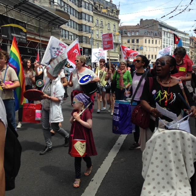 Manifestation a Lausanne contre l'augmentation de l'âge de la retraite