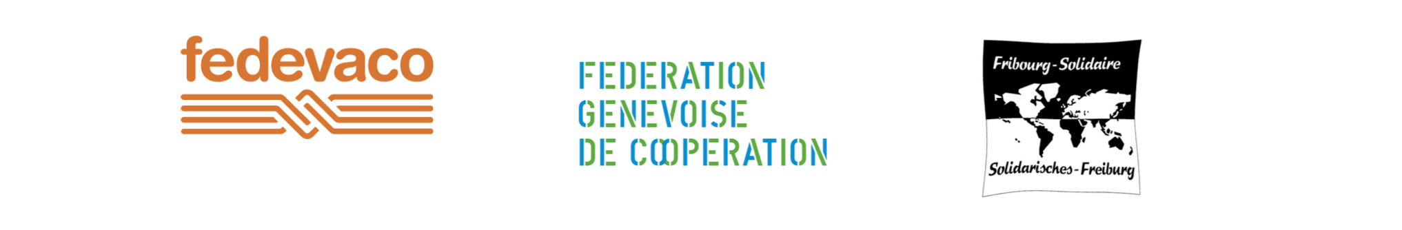 Fedevaco, Federation Genevoise de Cooperation, Fribourg-Solidaire