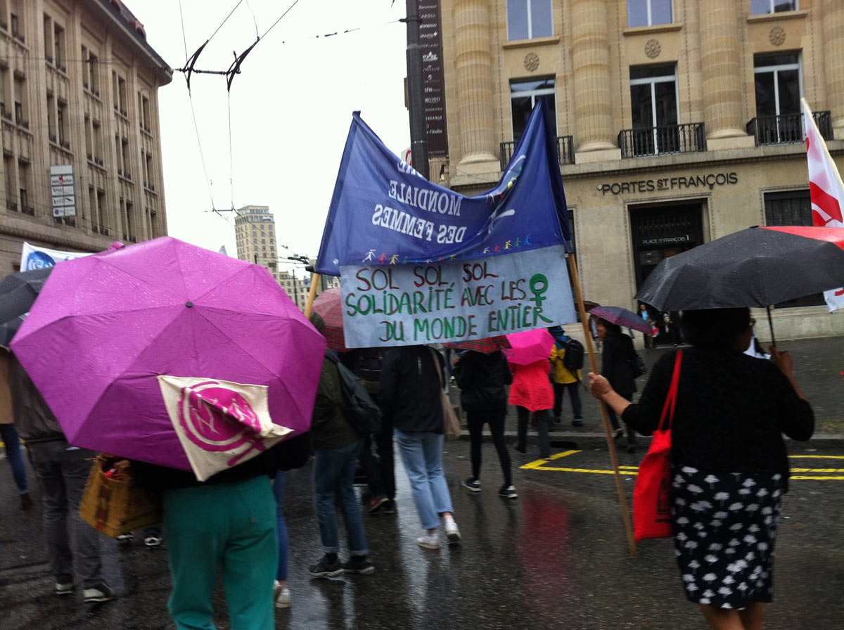 Manifestation contre les Renvoie de Dublin, à Lausanne