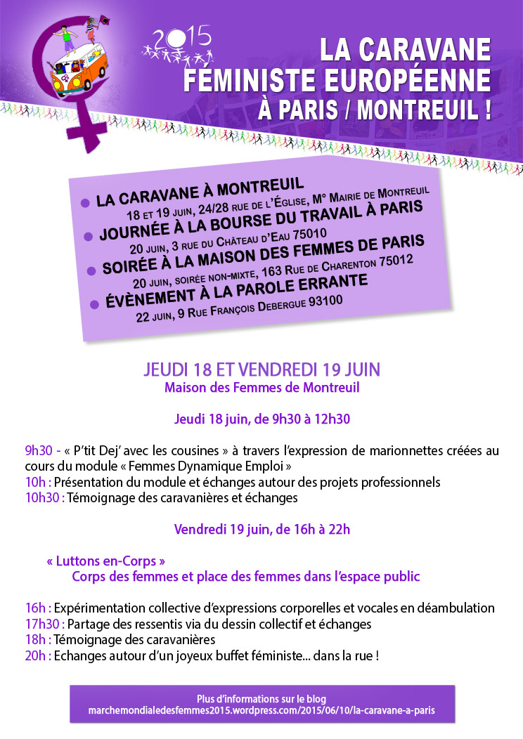 Caravane Feminste Paris Montreuil