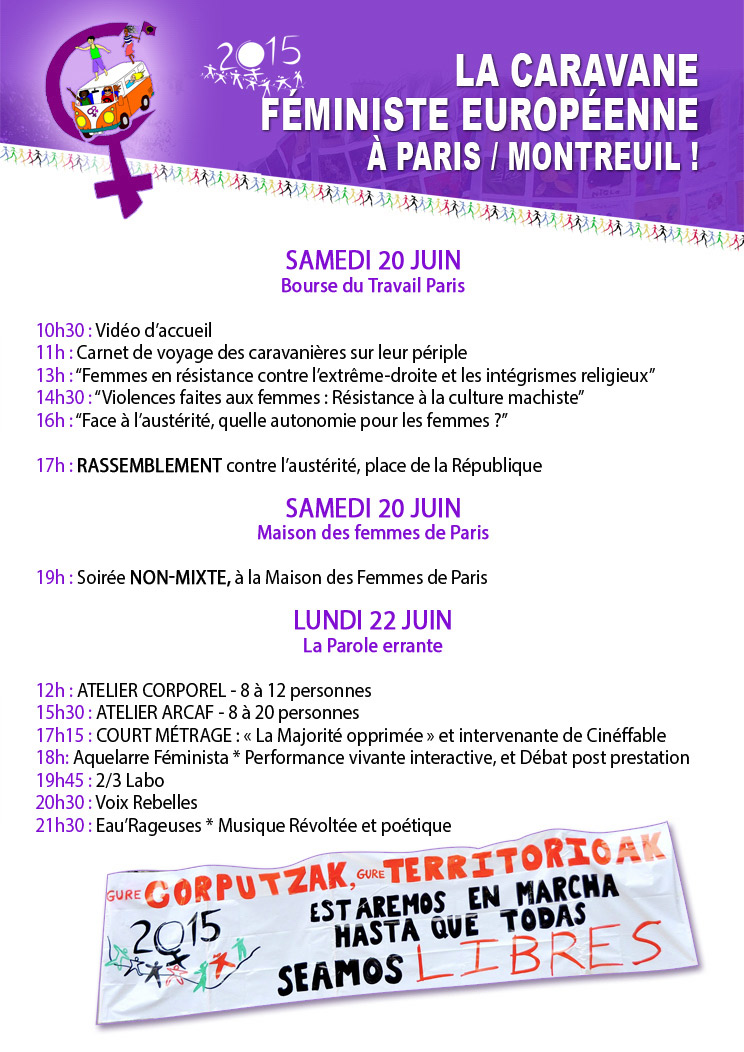 Caravane Feminste Paris Montreuil