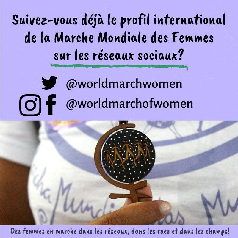 marche mondiale de femmes social networs